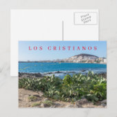 Tenerife Los Cristianos uitzicht briefkaart (Voorkant / Achterkant)