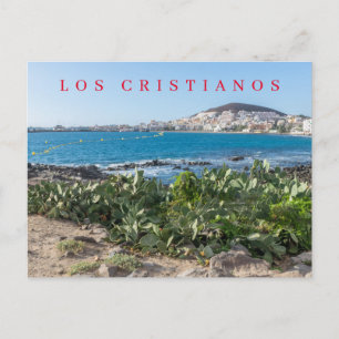 Tenerife Los Cristianos uitzicht briefkaart