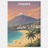 Tenerife Mount Teide Canarisch Eiland Reis in Oude Magneet (Voorkant)