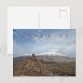 Tenerife Mount Teide uitzicht briefkaart (Voorkant / Achterkant)
