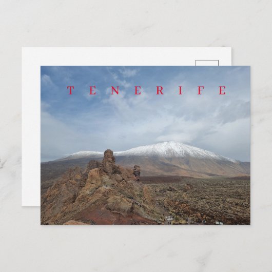 Tenerife Mount Teide uitzicht briefkaart (Voorkant / Achterkant)