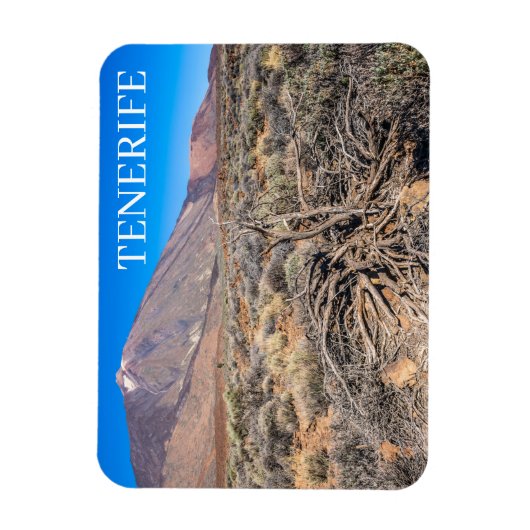 Tenerife Mount Teide uitzicht fridge magnet Magneet (Verticaal)