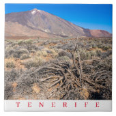 Tenerife Mount Teide uitzicht keramische tegel Tegeltje (Voorkant)
