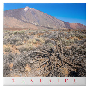 Tenerife Mount Teide uitzicht keramische tegel Tegeltje