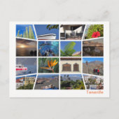 Tenerife multi-afbeelding briefkaart (Voorkant)