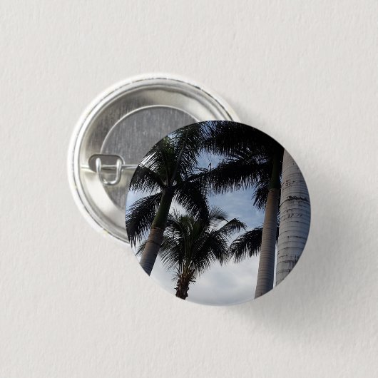Tenerife Palm Trees Button Badge (Voorkant /achterkant)