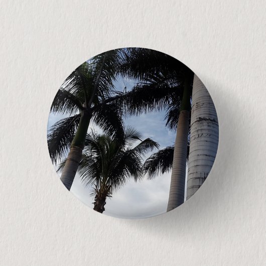 Tenerife Palm Trees Button Badge (Voorkant)
