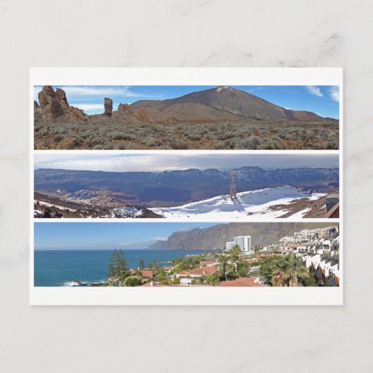 Tenerife panoramas briefkaart (Voorkant)