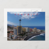 Tenerife Puerto de La Cruz uitzicht briefkaart (Voorkant / Achterkant)