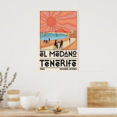 Tenerife Reisposter El Medano Beach, Oversized Poster (Keuken)