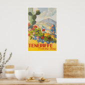 Tenerife Reisposter Spanje Kunstprint Spaans Poster (Keuken)