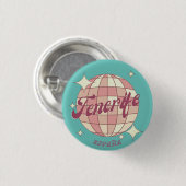 Tenerife Spanje Canarische eiland souvenir Ronde Button 3,2 Cm (Voorkant /achterkant)