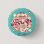 Tenerife Spanje Canarische eiland souvenir Ronde Button 3,2 Cm (Voorkant)