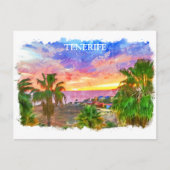 Tenerife Spanje Canarische Eilanden vintage reizen Briefkaart (Voorkant)