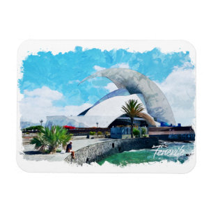 Tenerife Spanje Canarische Eilanden Vintage Reizen Magneet