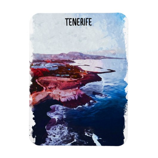 Tenerife Spanje Kust Canarias Reizen Souvenir Magneet (Verticaal)