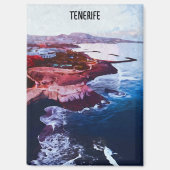 Tenerife Spanje Kust Canarische Eilanden Souvenir Magneet (Voorkant)