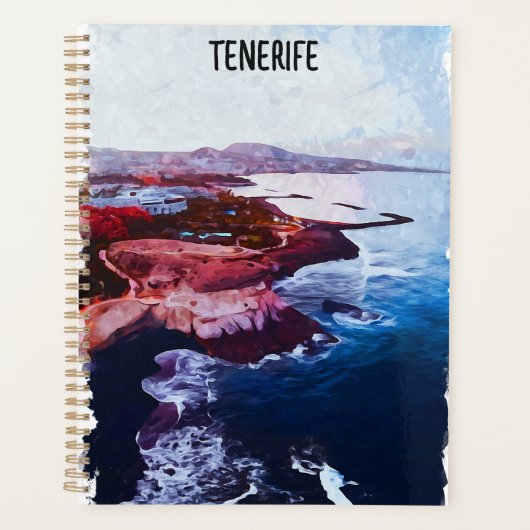 Tenerife Spanje Kust Canarische Eilanden Souvenir Planner (Voorkant)