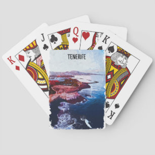 Tenerife Spanje Kust Canarische Eilanden Souvenir Pokerkaarten
