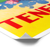 Tenerife Spanje poster van het vliegverkeer (Hoek)