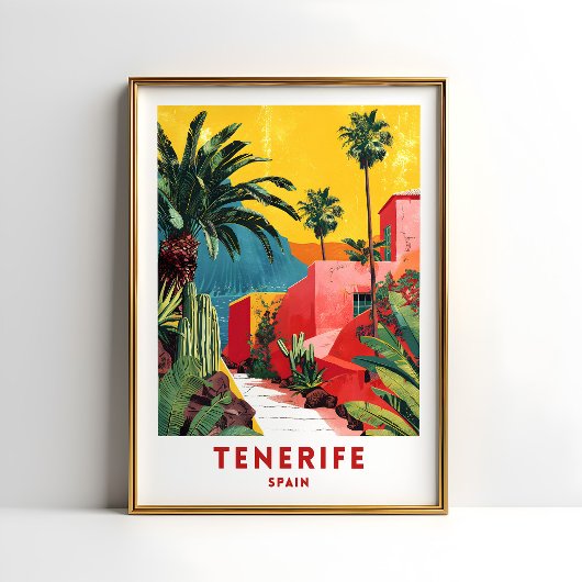 Tenerife Spanje Reisposter Muurkunst Poster