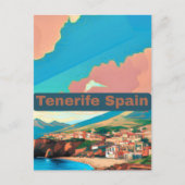 Tenerife Spanje Travel Briefkaart Art Spanje Trave (Voorkant)