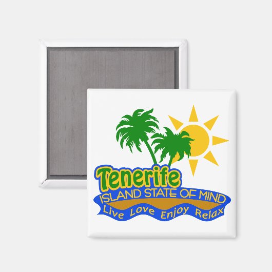 Tenerife State of Mind magneet (Voorkant / Achterkant)