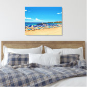 Tenerife strand uitzicht canvasprint canvas afdruk (Insitu (Slaapkamer))