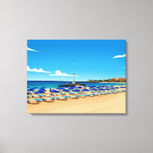 Tenerife strand uitzicht canvasprint