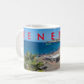 Tenerife strand uitzicht mok (Voorkant links)