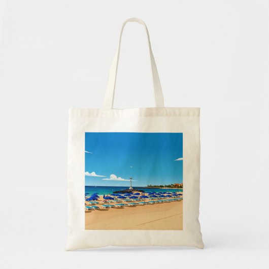 Tenerife strand uitzicht tas (Voorkant)