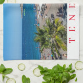 Tenerife strandtheekdoek theedoek (Gevouwen)