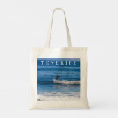 Tenerife surfer canvas tas (Achterkant)