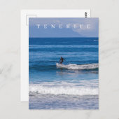 Tenerife surfer uitzicht briefkaart (Voorkant / Achterkant)