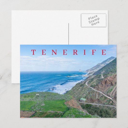 Tenerife Taganana uitzicht briefkaart (Voorkant / Achterkant)