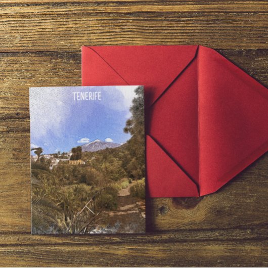 Tenerife Teide Mountain Canarische Eilanden Briefkaart