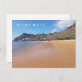 Tenerife Teresitas Beach uitzicht briefkaart (Voorkant / Achterkant)