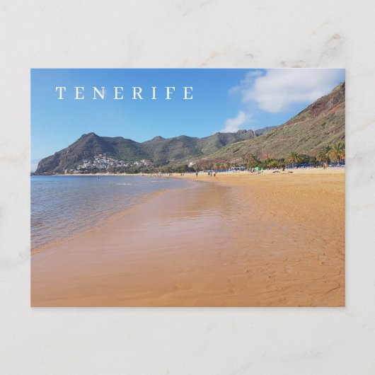 Tenerife Teresitas Beach uitzicht briefkaart (Voorkant)