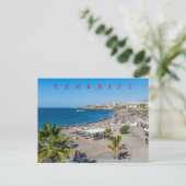 Tenerife Torviscas Beach uitzicht briefkaart (Staand voorkant)