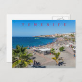 Tenerife Torviscas Beach uitzicht briefkaart (Voorkant / Achterkant)