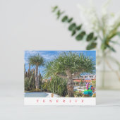 Tenerife unieke bomen uitzicht briefkaart (Staand voorkant)