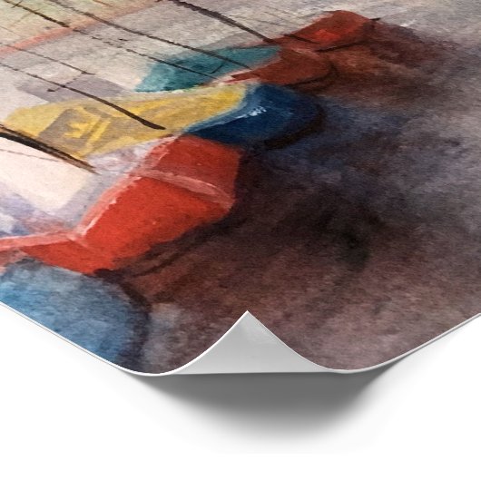 Tenerife, WATERVERF Harbour Poster (Hoek)