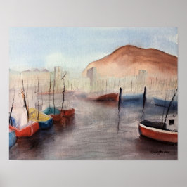 Tenerife, WATERVERF Harbour Poster