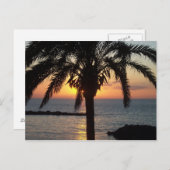 Tenerife zonsondergang briefkaart (Voorkant / Achterkant)