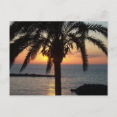 Tenerife zonsondergang briefkaart (Voorkant)