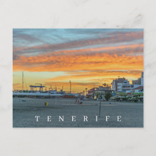Tenerife zonsondergang uitzicht ansichtkaart briefkaart