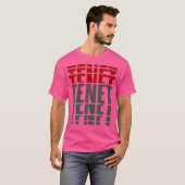 Tenet Populair Vierkante Sator Sentence Palindroom T-shirt (Voorkant volledig)