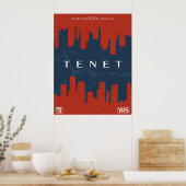 TENET retro vhs cover Poster (Keuken)