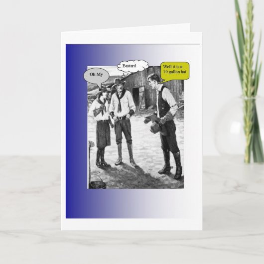 tengallon Bday voor hem-blauw Kaart (Voorkant)