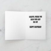 tengallon Bday voor hem-blauw Kaart (Binnen)